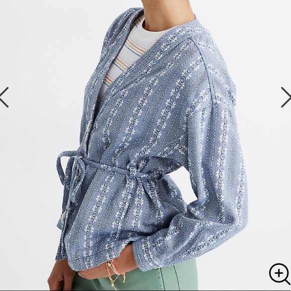 Madewell Floral Jacquard Tie-Waist Jacket - Picture 6 of 9